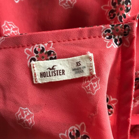 HOLLISTER Floral Pleated Tank Top NWOT XS - Picture 5 of 10